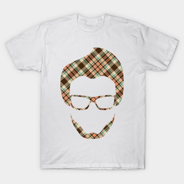 Plaid Head Silhouette T-Shirt by allovervintage